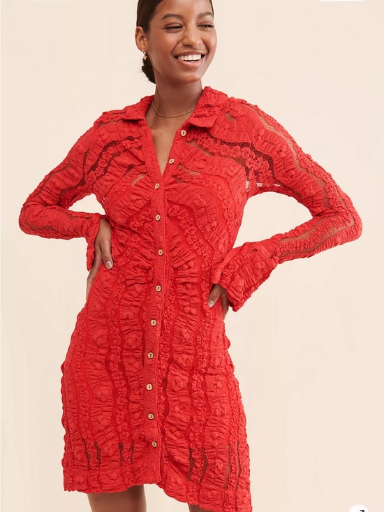 Free People Dresses & Skirts - Free People Shayla Lace Mini Dress